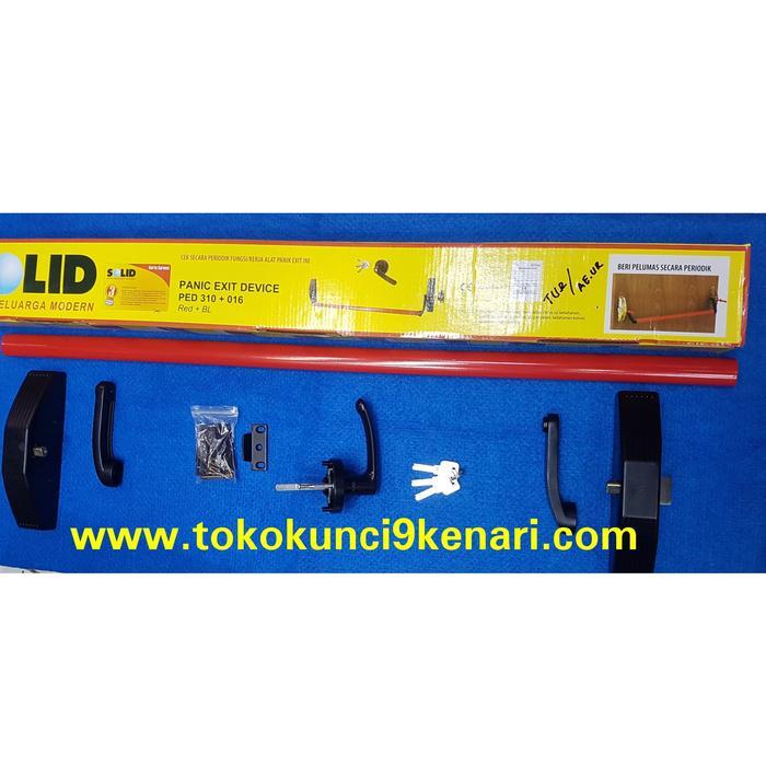 Panic Bar SolidHandle Pintu Emergency( Pintu Darurat )Ped 310+016 Red
