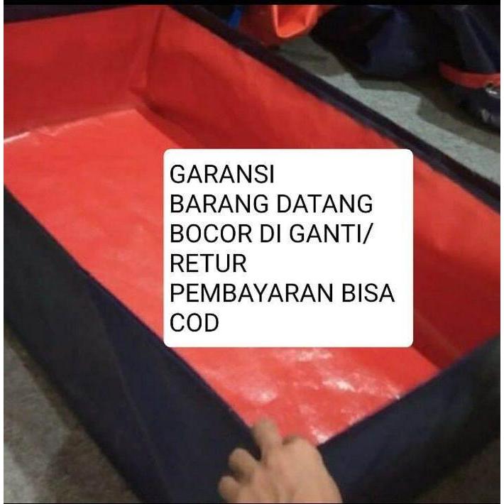 terpal kolam ikan 200x100x50 a3 korea /terpal kolam ikan 100x200x50