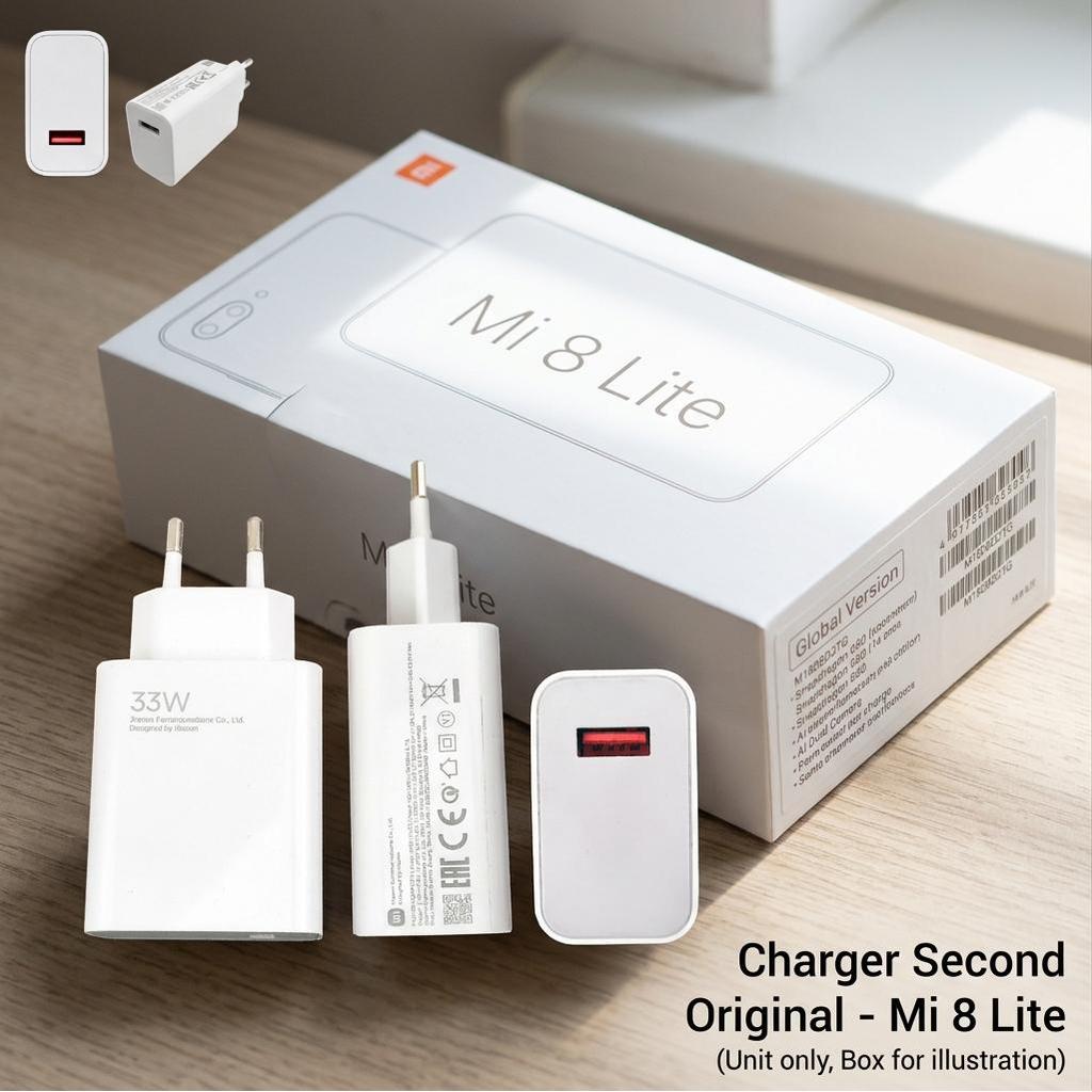 Adaptor Charger Xiaomi MDY-11-EZ 33W 3A USB Orange Ori Second Fast Charge Mi 8 Lite | Original Bekas
