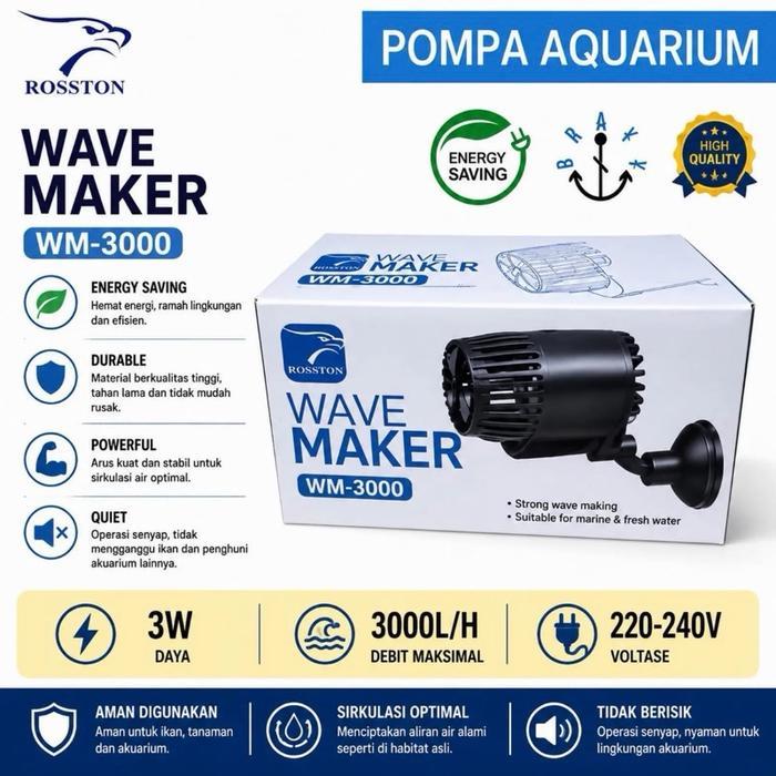 Resun Petfish - Wave Maker Rosston Pembuat Ombak Aquarium Aquascape Wm 3000