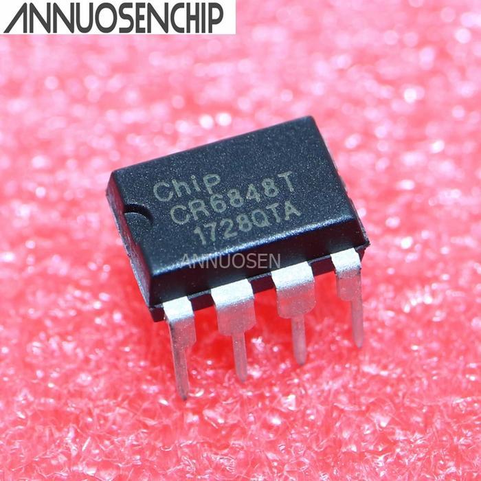 CR6848T DIP-8 TANCAP CR6848 6848 6848T IC PWM POWER SUPPLY SWITCH KOMPONEN CR CHIP-RAIL