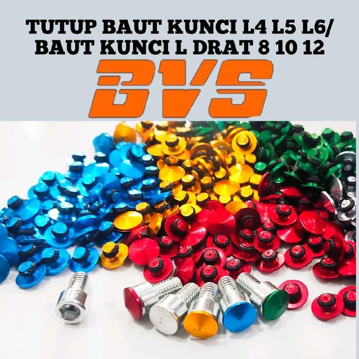 NEW 5pcs Tutup baut kunci L4 L5 L6 tutup baut L full alumunium tutup baut variasi