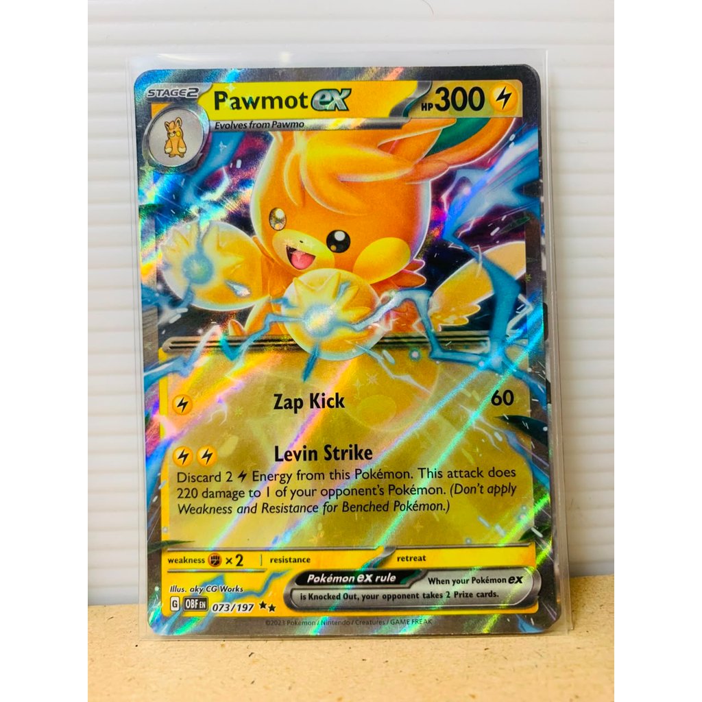 Pawmot ex #73 Pokemon Obsidian Flames