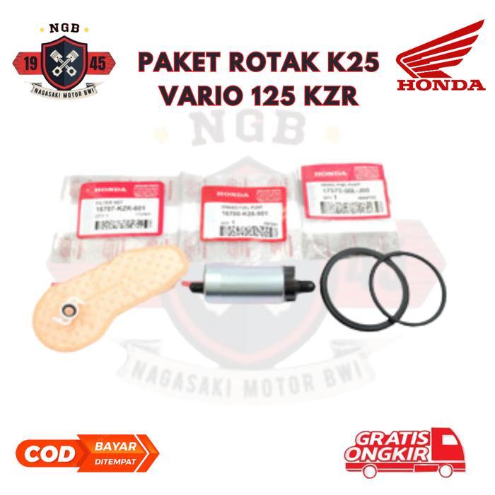 Paket Rotak Vario 125 Set Saringan Filter Dan Oring Fuel Pump Honda Beat Sporty Vario 125 K25 -