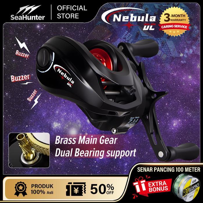 SALE [OFFICIAL] SeaHunter Nebula DC Reel BC Pancing Baitcasting Buzzer Digital Control System