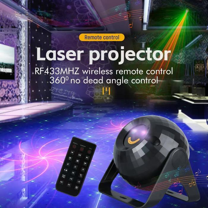 Diskon Lampu Proyektor Laser Warna Warni /Lampu Disco Laser /Lampu Speaker/Lampu Kamar Lampu Disco