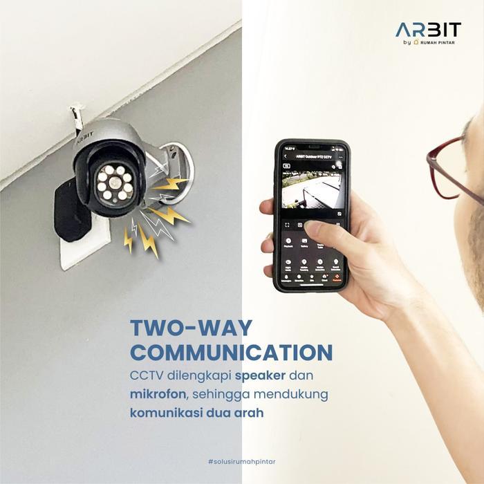 READY ARBIT Outdoor PTZ CCTV Security IP Camera with Site Function Wireless NVR Tahan Air Hujan