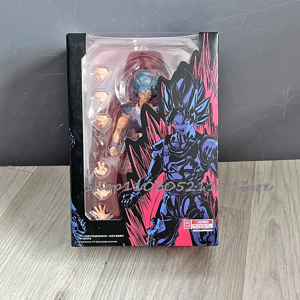 Dragon Ball Z Super Saiyan Battle Damage blue Goku Anime Figure Shf Saiyan Ssj4 Son Goku