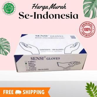 SENSI GLOVES LATEX SARUNG TANGAN SENSI LATEX ISI 100 pcs