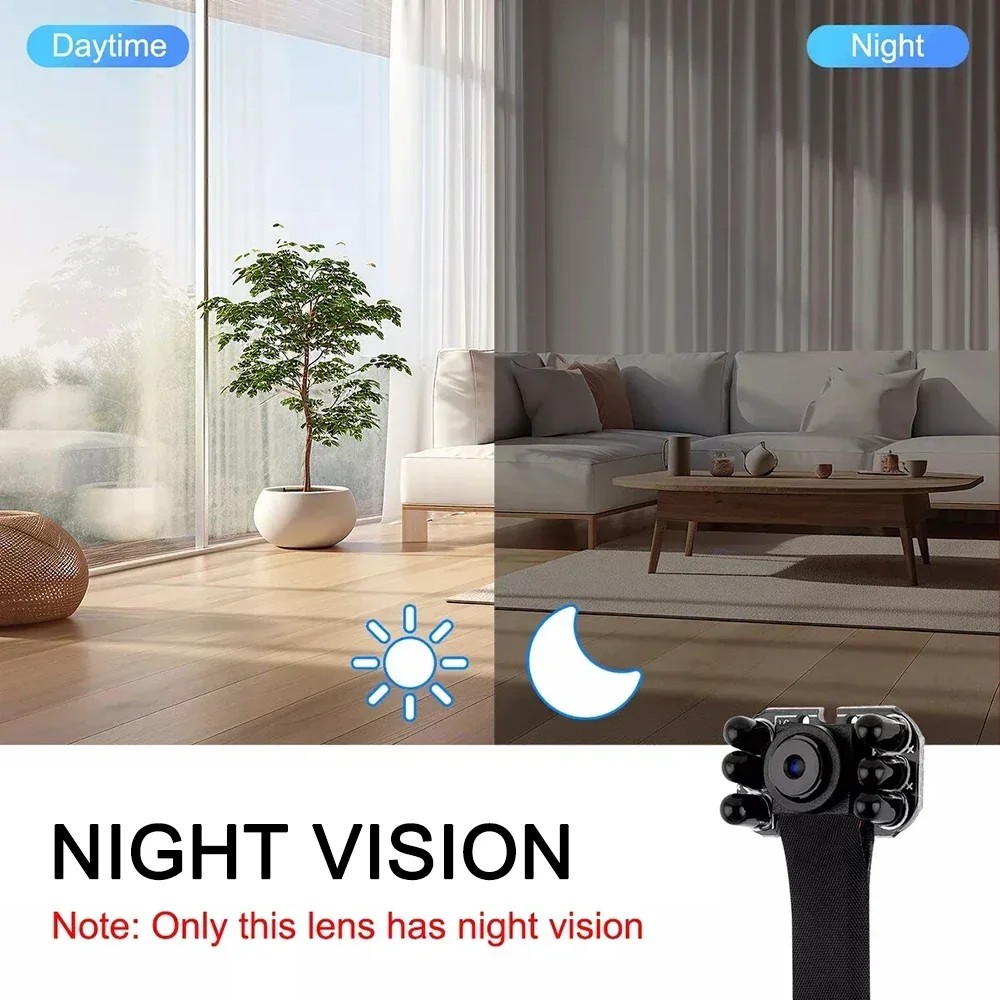 HD 1080P DIY Wifi Ca Portable Small Cam Micro Camcorder P2P Wireless Webcam Loop Recording Support