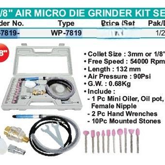 Wipro Air micro grinder kit gerinda botol tuner set bor mini angin