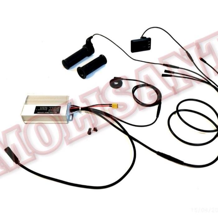 controller kit lcd bldc 500w ebike sepeda listrik waterproof - without sensor