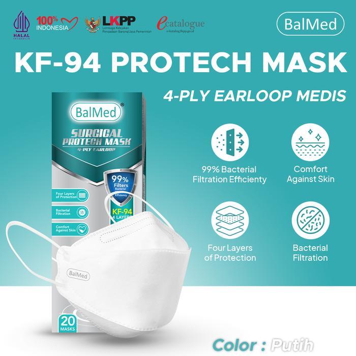 TERLARIS Masker Balmed KF94 Earloop isi 20pcs/box
