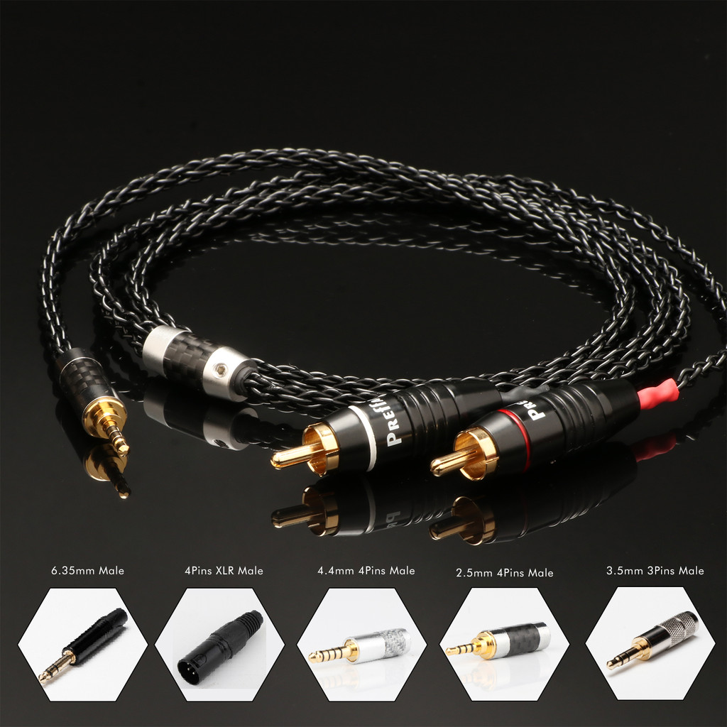 HiFi 2.5MM TRRRS Balanced Male To 2 RCA Male Cable For Astell&Kern AK100II, AK120II, AK240, AK380, A
