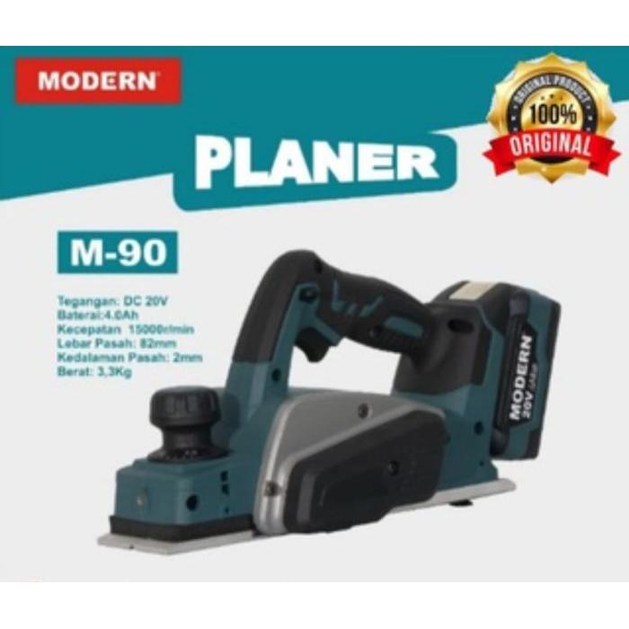 MODERN Mesin Ketam / Mesin serut kayu baterai M-90 20V Cordless