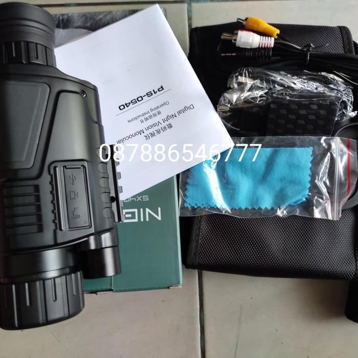 Teropong Malam Digital Night Vision 5x40 Monocular Infrared Telescope