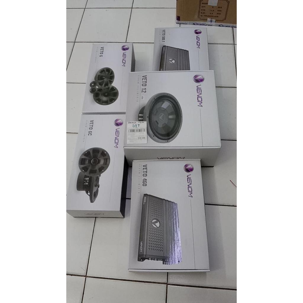 Paket Audio Mobil Full Set Sound System VENOM VETO SERIES ORIGINAL VENOM - Komplit