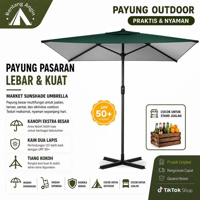 Payung Tenda Jualan Taman Pantai Payung Pantai Double Layer Tenda Cafe Jualan Payung Tenda Camping