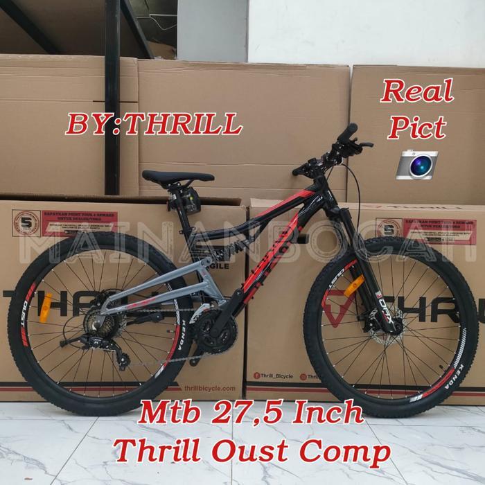 TERMURAH Sepeda Gunung Thrill Mtb 27,5 Inch Thrill Oust Comp 27,5 Thrill Oust Comp Terbaru - black r