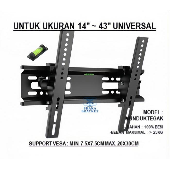 Bracket Tv Termurah  Sharp 17 - 43'' Untuk Semua Merk Tv