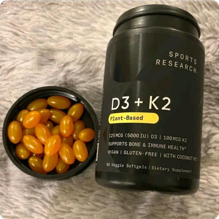 Nareshopping Exp dates : January 2029 SR Spor Research Vitamin D3+ K2, 60 Veggie Softgels