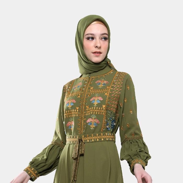 k468 [Restock] A3845 - Abaya Hikmat Fashion Original Set Hijab