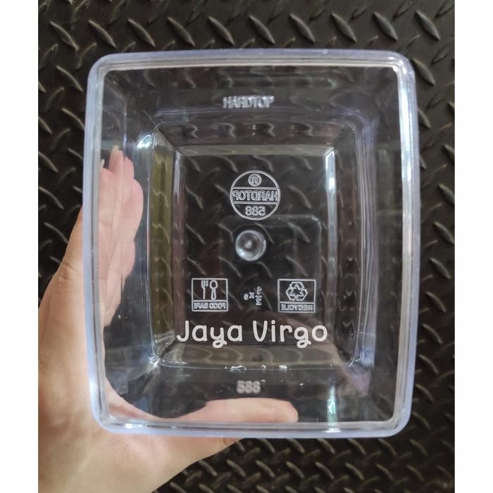 Toples 588 HARDTOP kotak / toples kue nastar / toples kue kering kotak