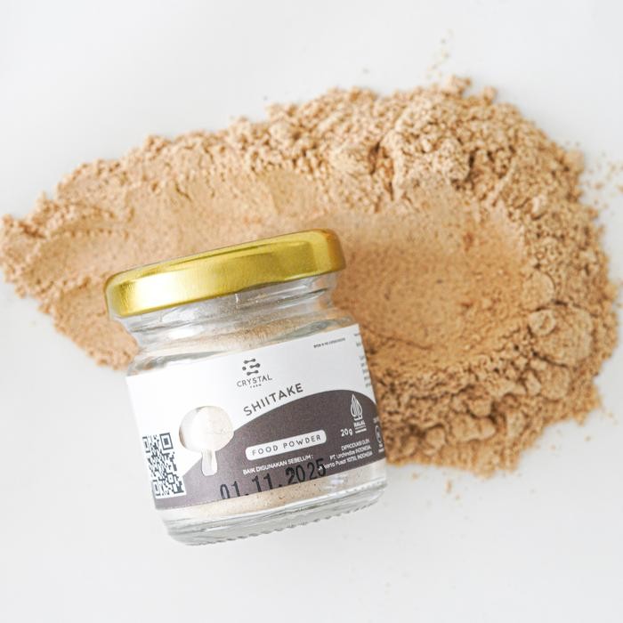 dvb6 Crystal Farm Shiitake Mushroom Food Powder 20Gr / Bubuk Kaldu Jamur