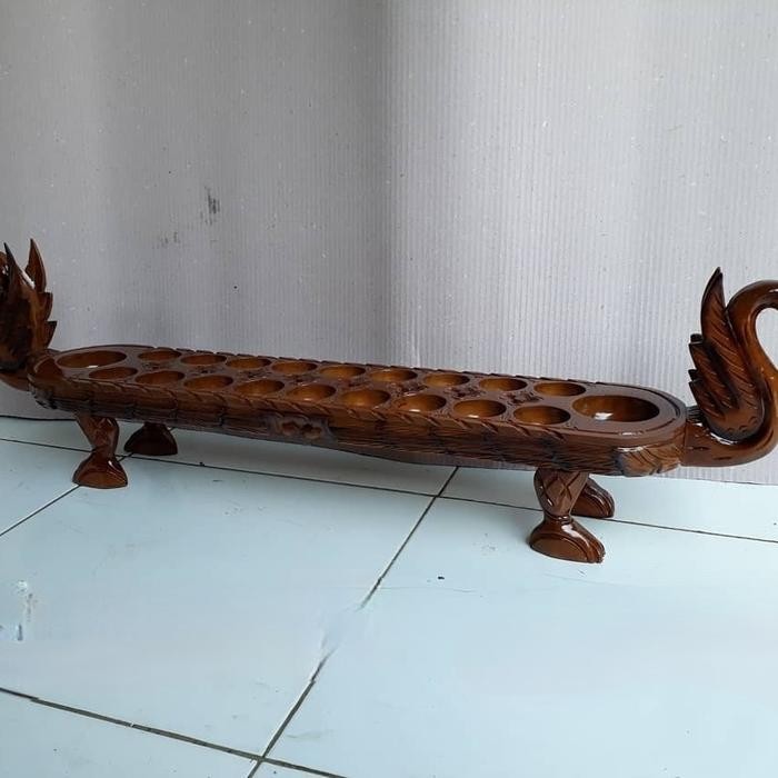 DAKON CONGKLAK TRADISIONAL UKIR BENTUK ANGSA KAYU JATI KODE 1295