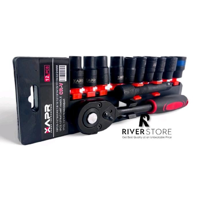 BERKUALITAS Kunci Rachet Sock Set 1/2 inch AP67 APR Japan Kunci Shock Wrench Rachet Handle Torsi
