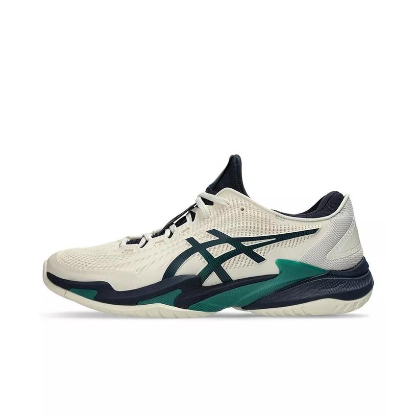 Asics Sepatu Tennis Court FF 3 Cream Jasper Green