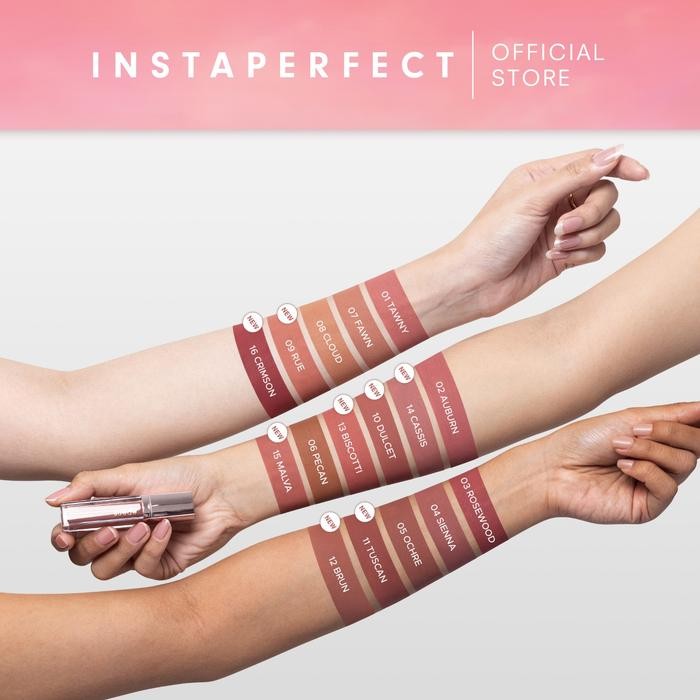 2e0h- Top Creator Choice Instaperfect Suede Lip Matte (Mlbb Nude Lip Cream, Cover Blurry,