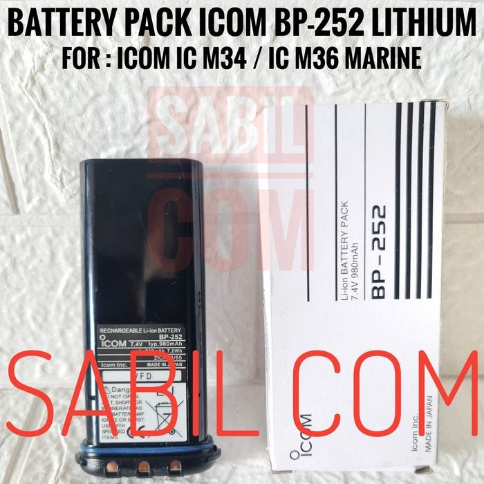BATRE HT ICOM M36 - ICOM BP 252 ORIGINAL M36 BP 252
