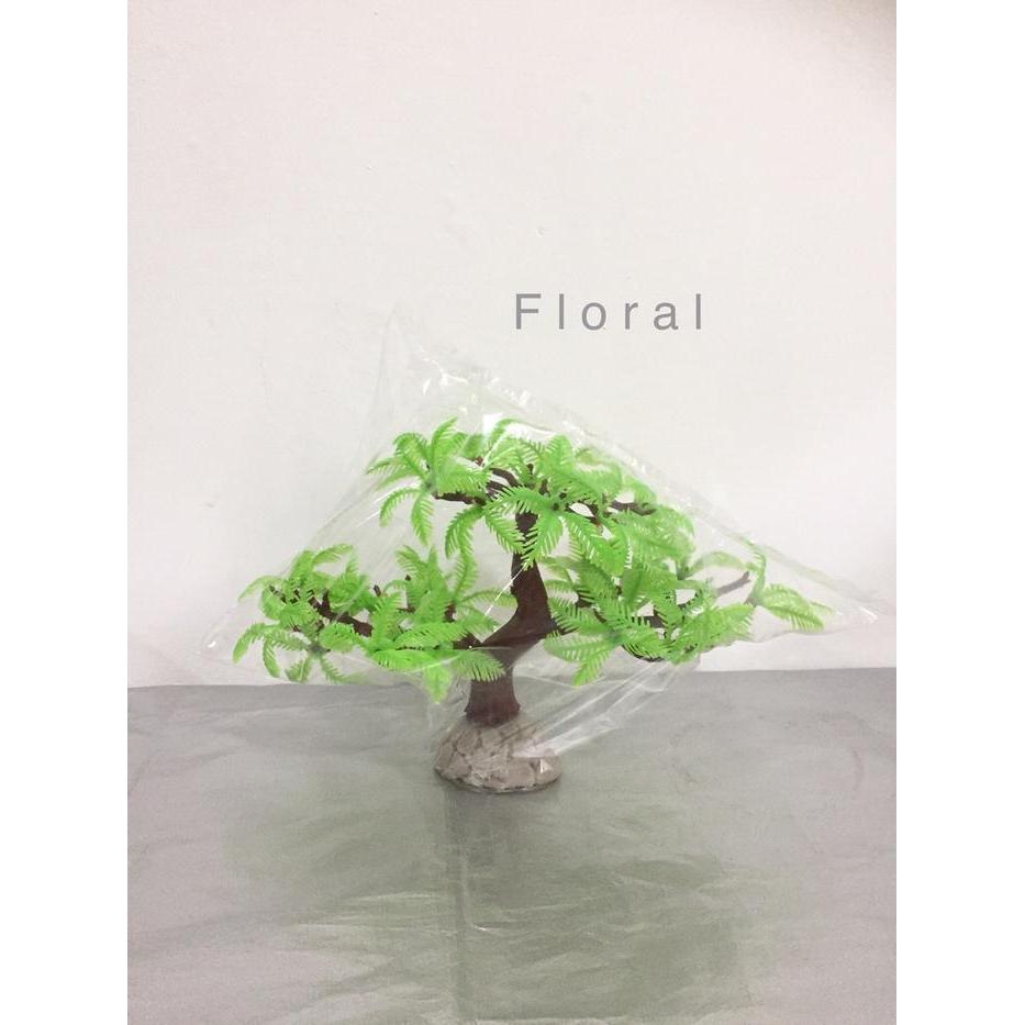 Tanaman Plastik Hiasan Aquarium Bonsai Pohon Kelapa ?