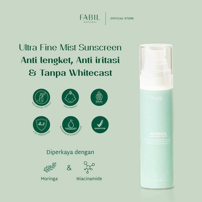 [2 pcs] Fabil Bundle FYP Skin Tint 30gr Daycream CC Cream BB Cream + Moringa Sunscreen Mist - Paket
