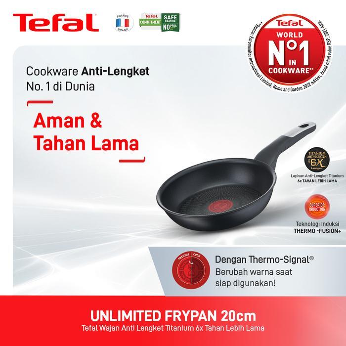 Tefal Unlimited Frypan 20Cm - Premium Cookware / Wajan Anti Lengket