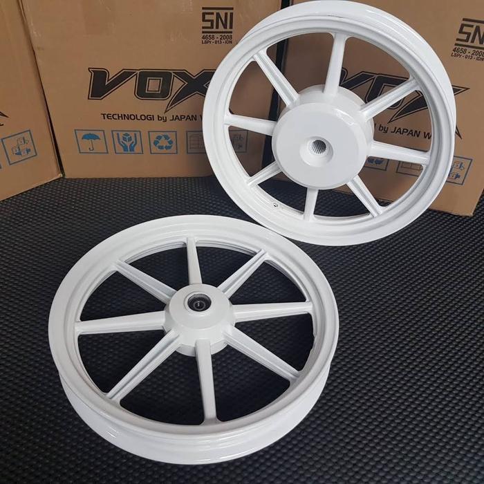 Vox Set Velg Racing Vario 125 150 Batang 8 Ring 14 Sni Velek Putih