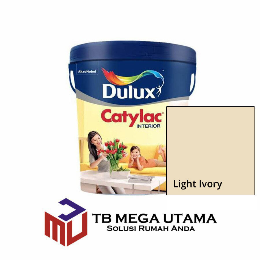Dulux Catylac Interior Light Ivory 44196N 5 kg Cat Dinding Interior