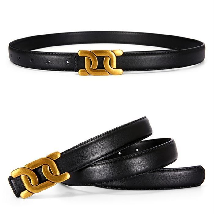 nq0q- Bitzen Ikat Pinggang Wanita Kulit Women Belt Casual Wanita Gesper Sabuk Kulit Sintetis