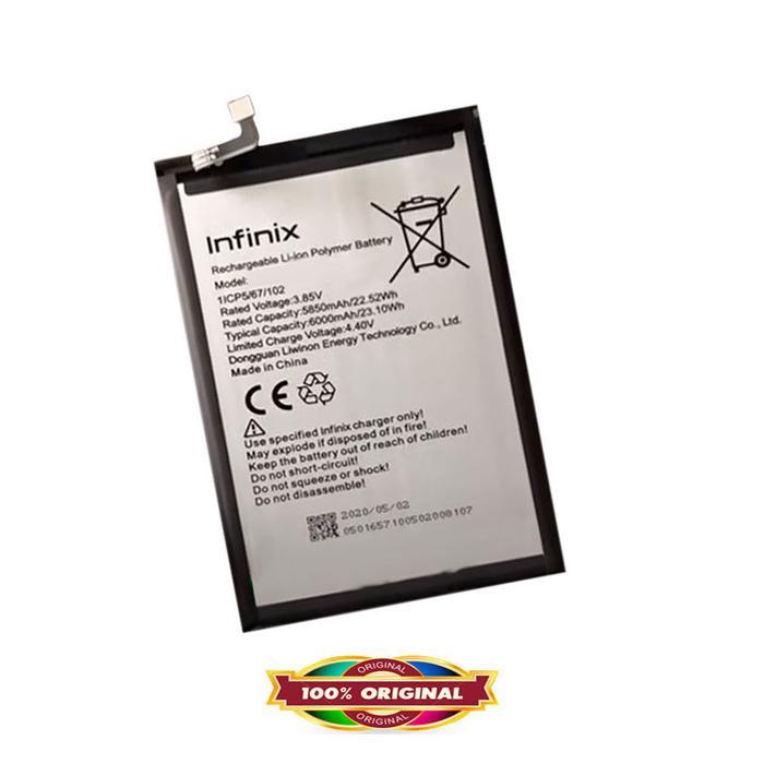 Original Battery For Infinix Hot 9 Play - X680 - 6000Mah - Garansi 1 B Terlaris