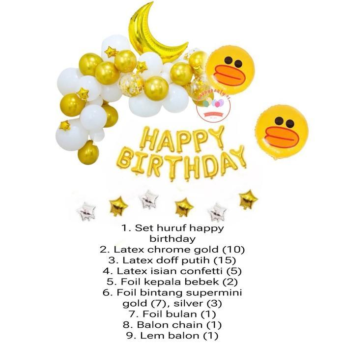 Paket Balon Dekorasi Ulang Tahun Bebek
