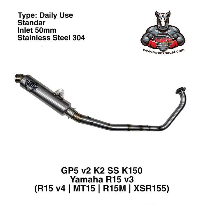 DISKON Knalpot WRX GP5 V2 SS K150 R15 V3 READY STOCK