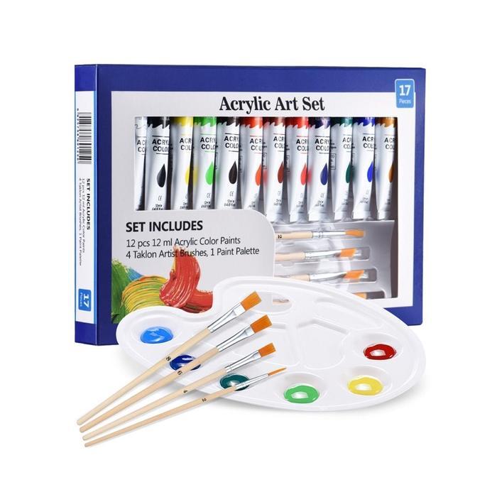 CAT AKRILIC ACRILIC PAINT LUKIS MENGGAMBAR MELUKIS MEWARNAI SET 12ml