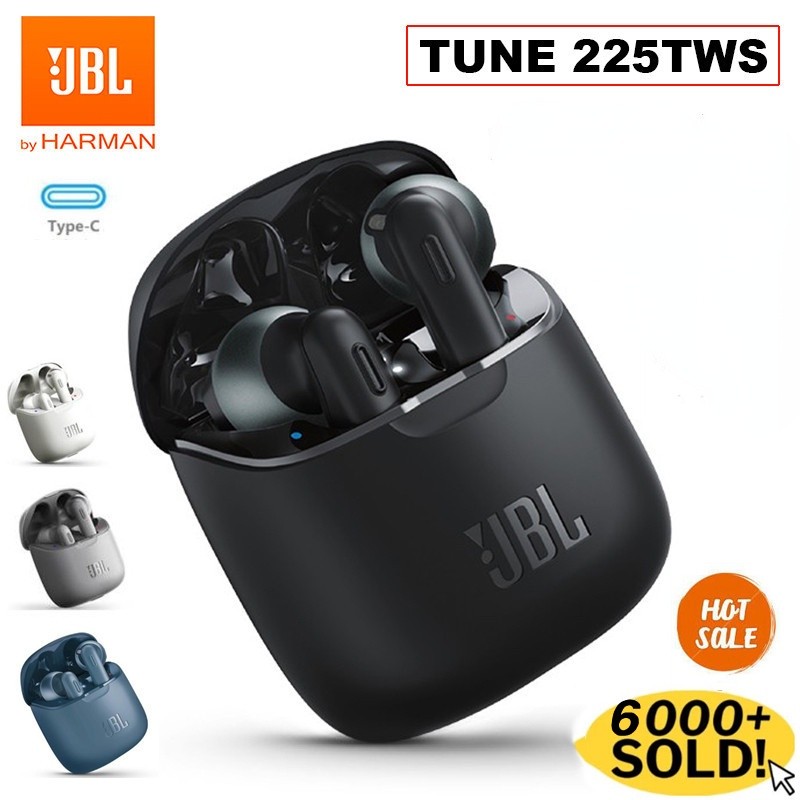 Original JBL TUNE 225TWS Wireless Bluetooth Earphones Waterproof