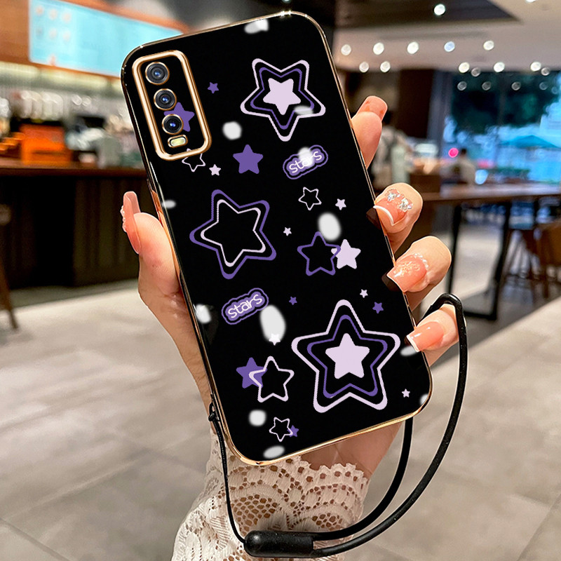 Casing Hp Untuk VIVO Y20 Y20s Y20i Y12A Y20S M Y20S D Y20S G Y11s Y30G Case Casing HP pola Bintang K