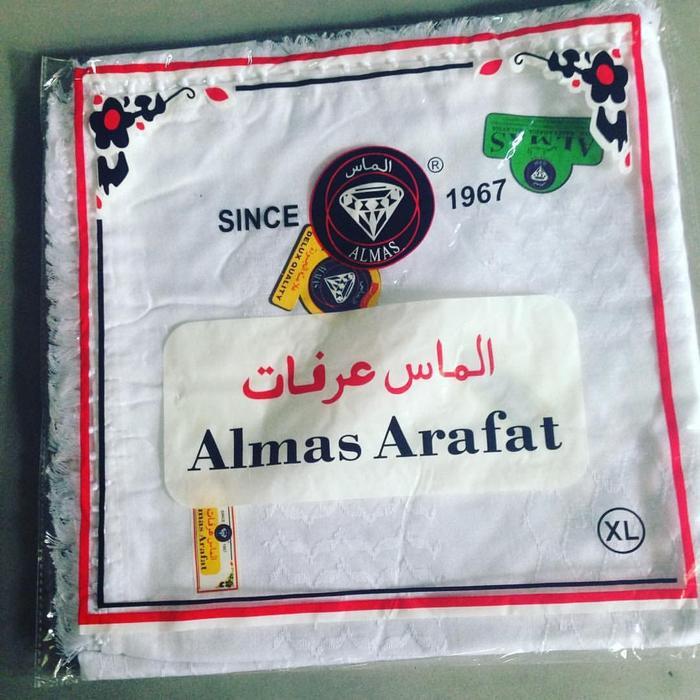 Sorban Asli Saudi Surban Imamah Arab Almas Arafat Shemagh Merah Hitam