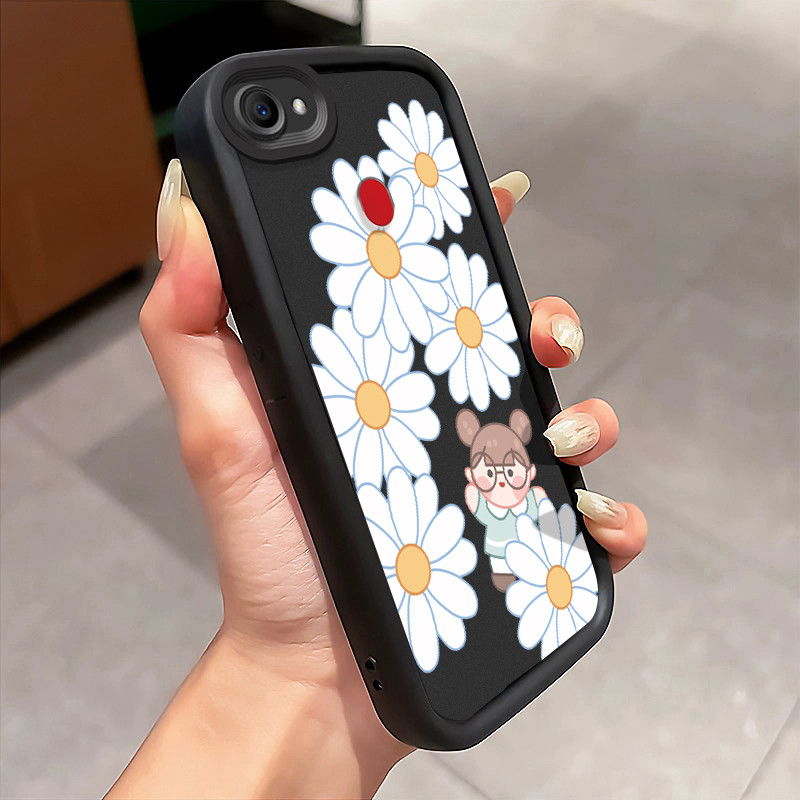 Casing Hp OPPO F5 F7 F5 Youth Case Casing Daisy kartun pola HP Kasing Silikon Softcase mata langit t