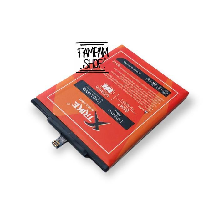 5ciw- Xtrike Baterai Double Power Bm47 Compatible For Xiao Redmi 3 3S Pro 3X 4X Batre Batrai