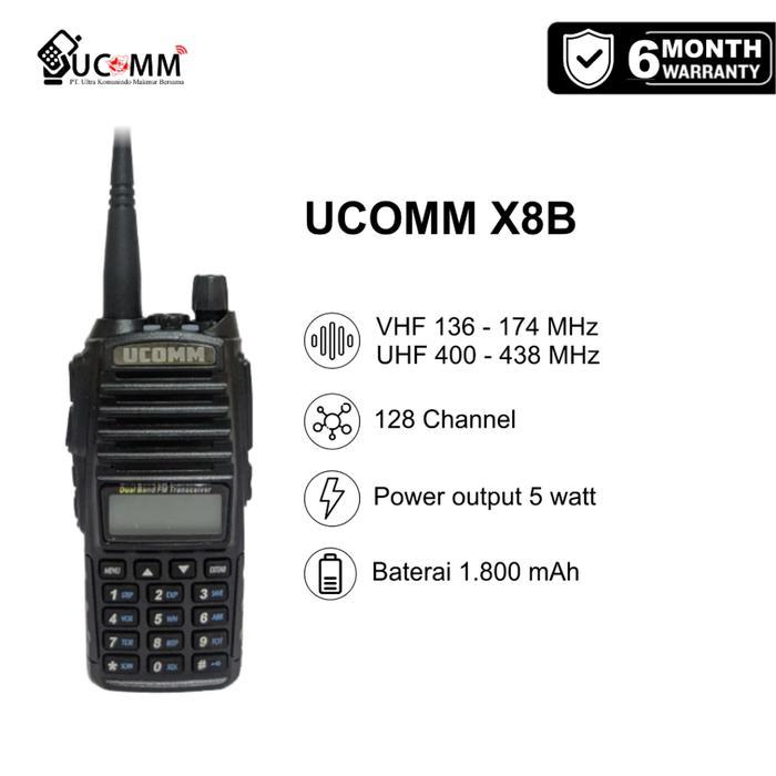 UCOMM X8-B X8B DUAL BAND NEW GARANSI RESMI POSTEL