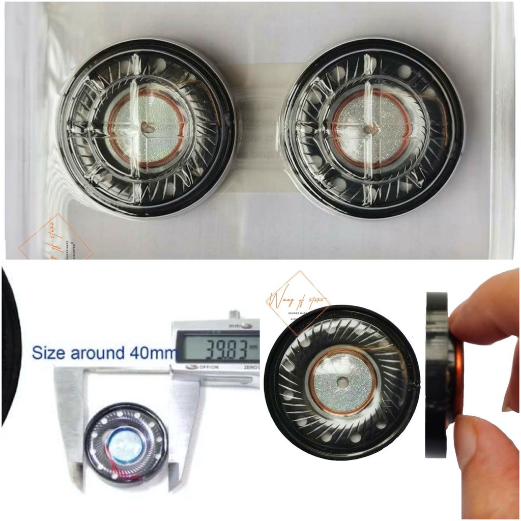 1pair 40mm Headphone Speaker Driver 32ohm For Audio Technica ATH-S700BT,ATH-M30X,ATH-M40X Headset Re
